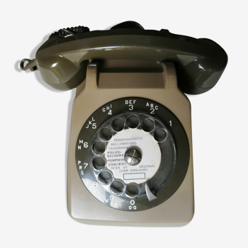 Téléphone Socotel s23 de 1977 vert