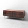 Vintage wooden sideboard with brass legs, 1960s design