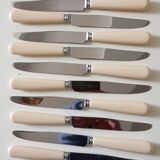 12 couteaux de service lame inox