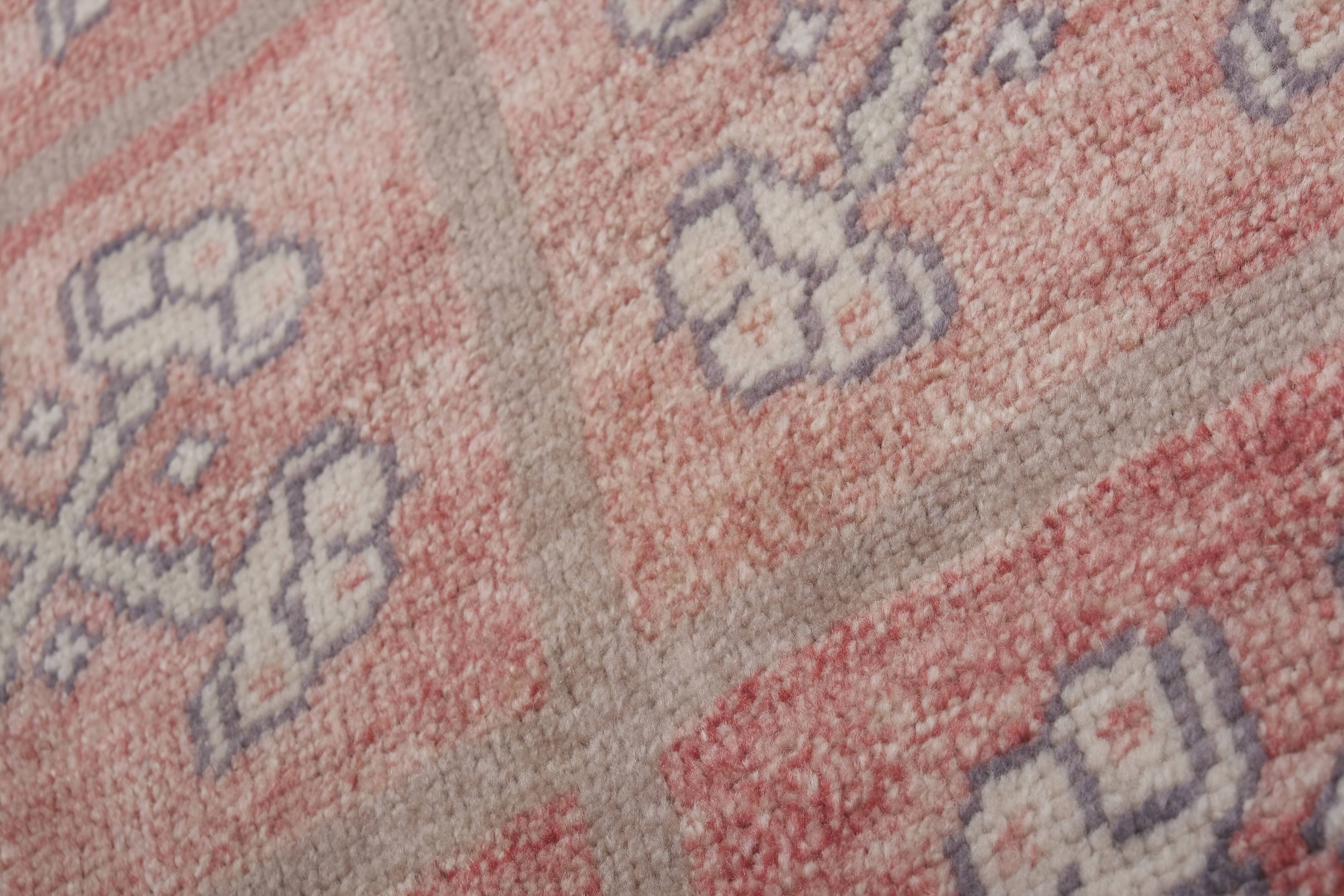 Vintage Turkish rug from Oushak, hand-woven 92x168 cm