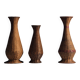 Set of three wicker vases – French folk art, circa 1950