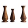 Set of three wicker vases – French folk art, circa 1950