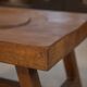 Table basse brutaliste en orme 1950’s