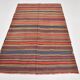 Burgundy & Brown Vintage Kilim Rug, 140x214Cm