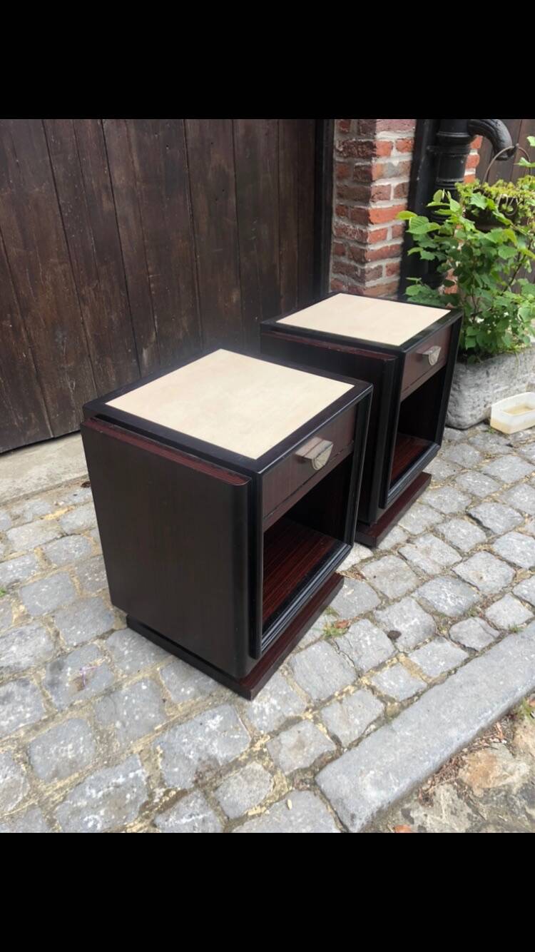 Pair of Art Deco bedside tables