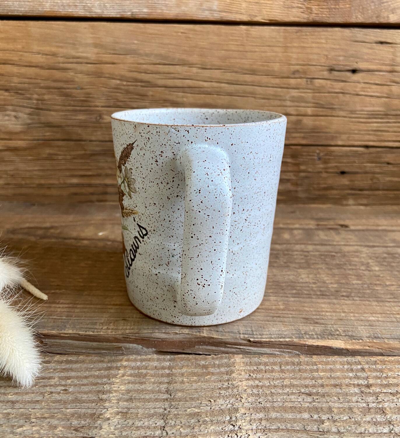 Duo of Vallauris stoneware mugs