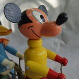 Jouet ancien à tirer Donald et Mickey