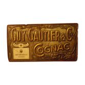 Old advertising plate Tin - Cognac Gautier and ° C Guy