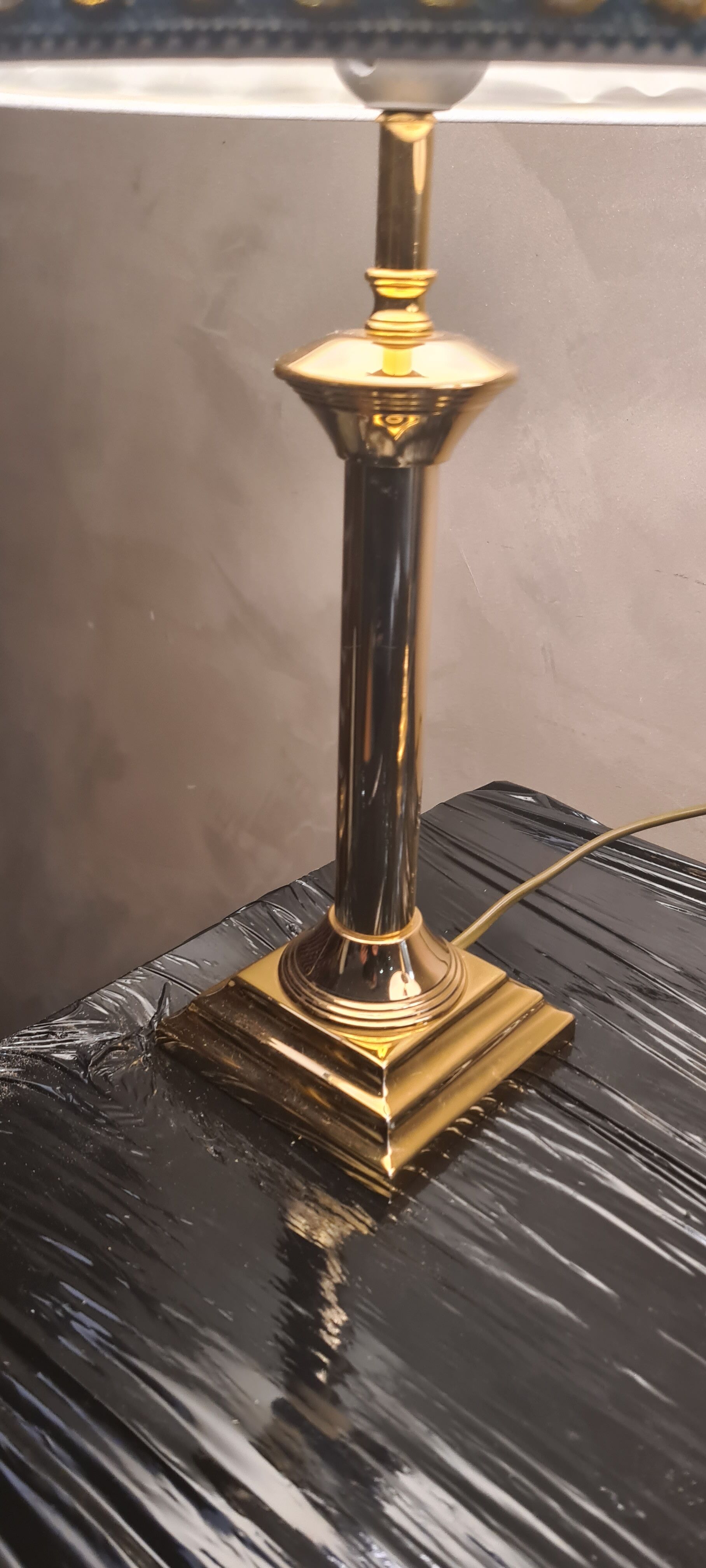 2 lamps deluxe brass chrome and gold, 1970 to 80