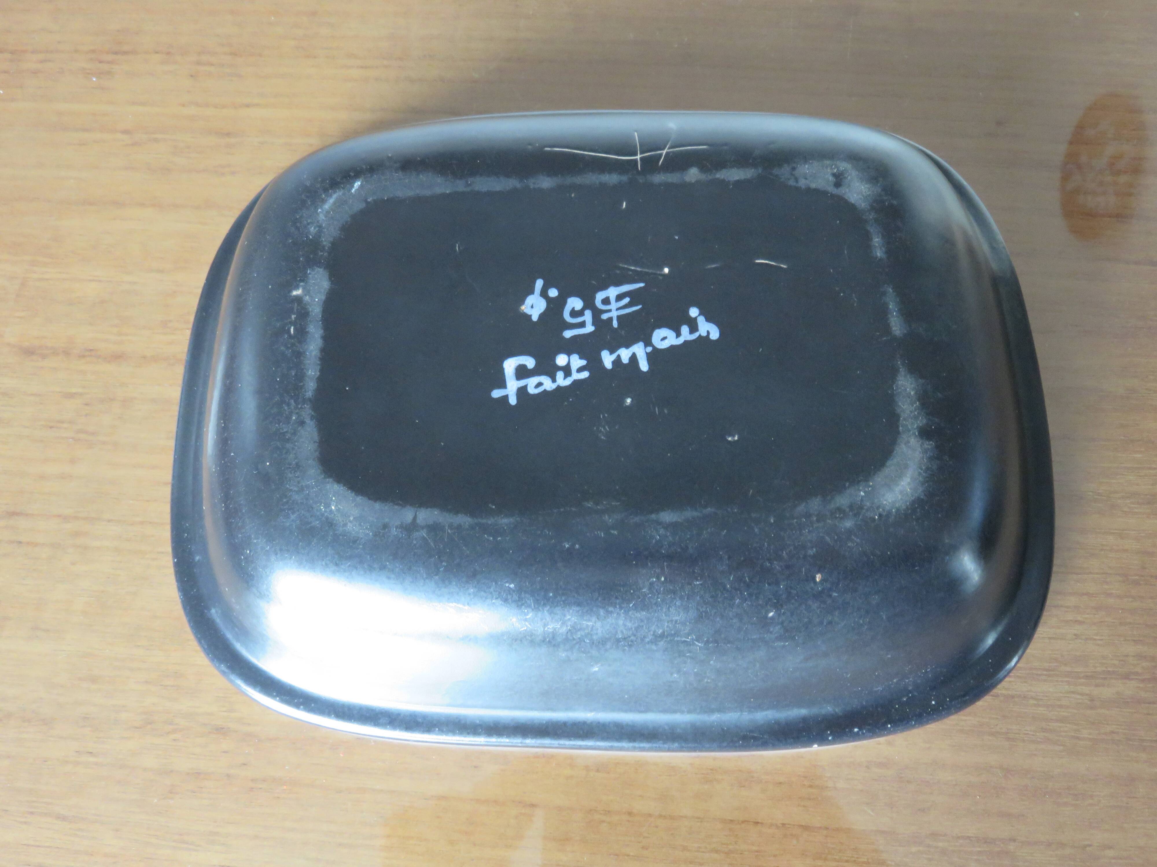 Set of 2 "Gabriel Fourmaintraux" ceramic dishes from the 1950s and 60s.