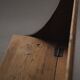 Larch and solid pine storage bench, Folk Art, Savoy, 1950