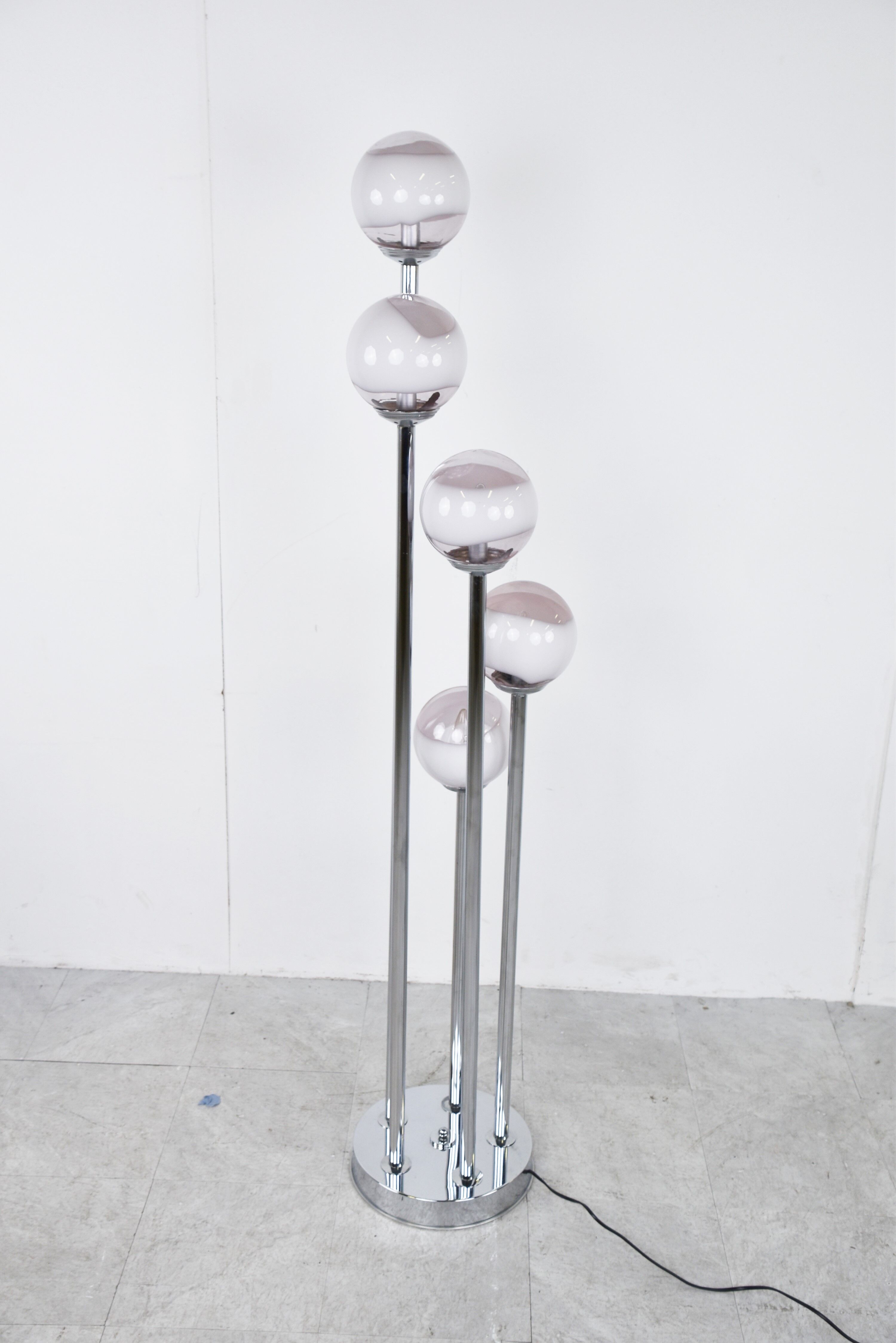 Vintage murano glass floor lamp, 1970s