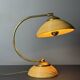 Midcentury pencil reed rattan bamboo and brass table lamp, Italy, 1970s