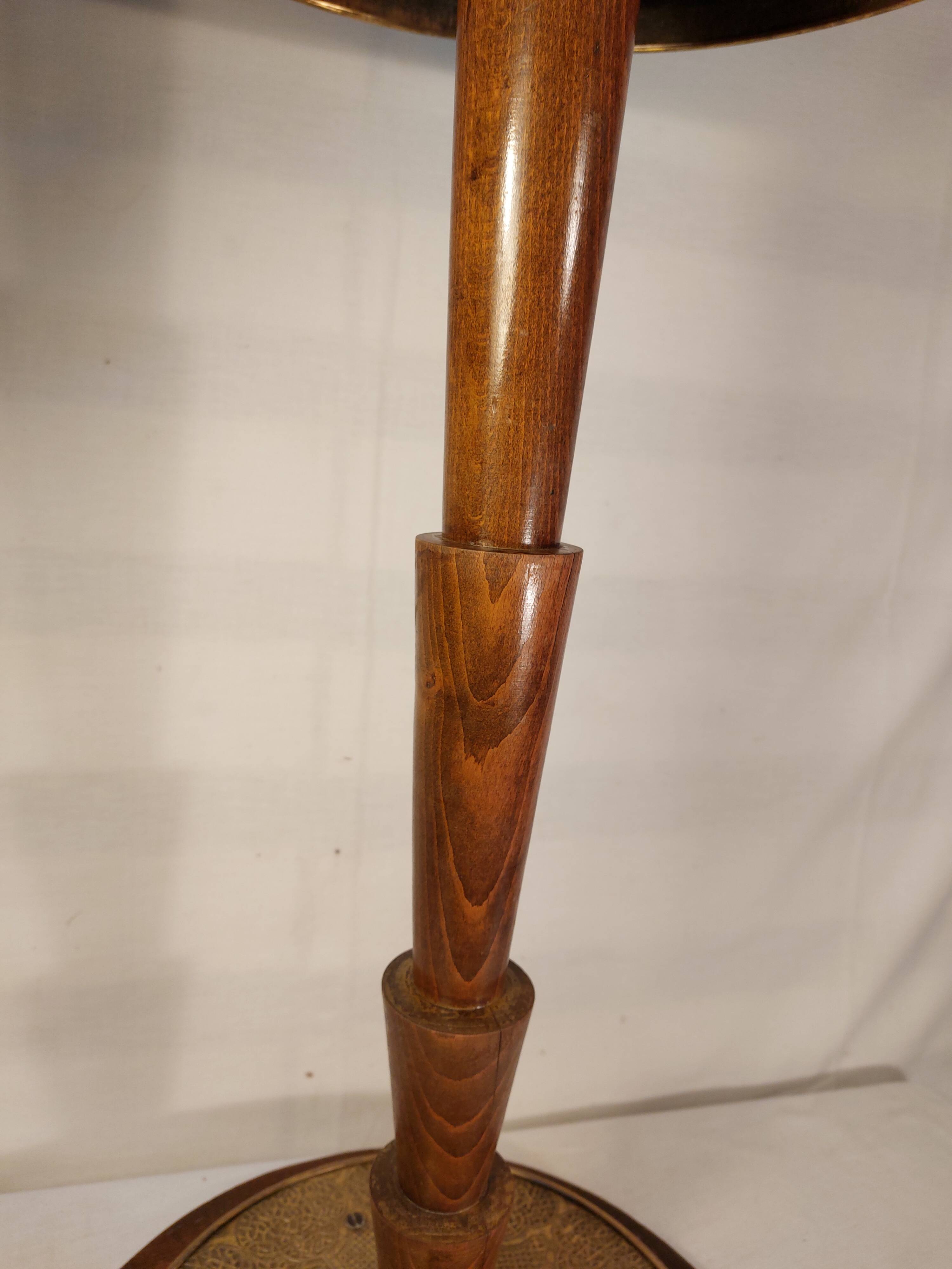 Oriental vintage pedestal table tea table