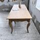 Farm table cherry wood with curved legs, 19th century.