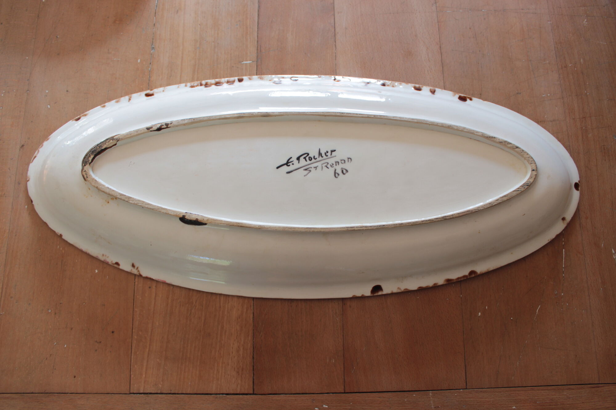 Plat faïence Emile Rocher Saint Renan | Selency