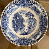 Salad bowl and hollow dish Earthenware OLD ENGLAND