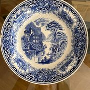 Salad bowl and hollow dish Earthenware OLD ENGLAND