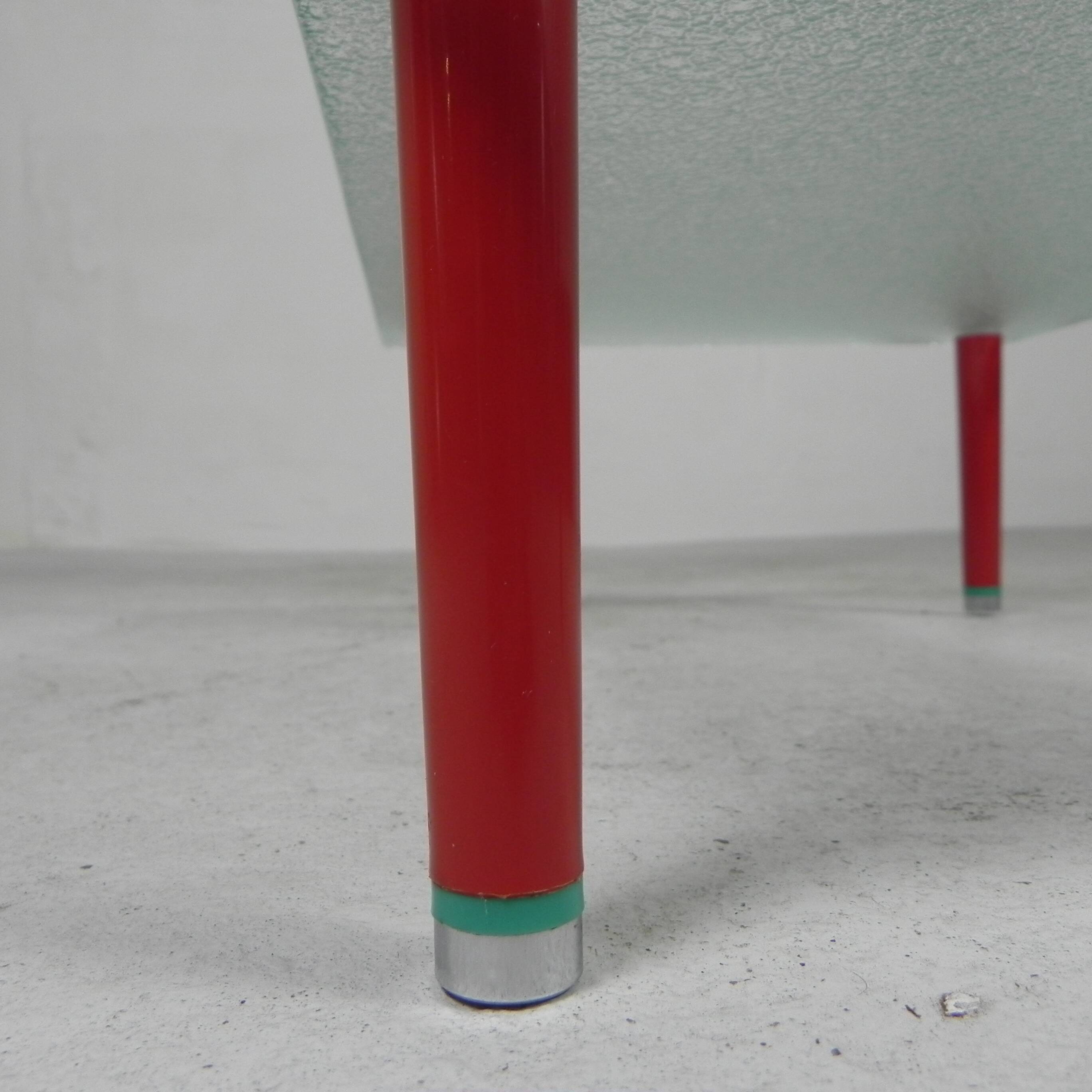 Arlecchino table with 2 glass plates, 1950s