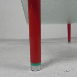 Arlecchino table with 2 glass plates, 1950s