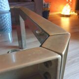 Table basse laiton et verre - Peter Ghyczy