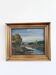 Vintage original river landscape oil painting