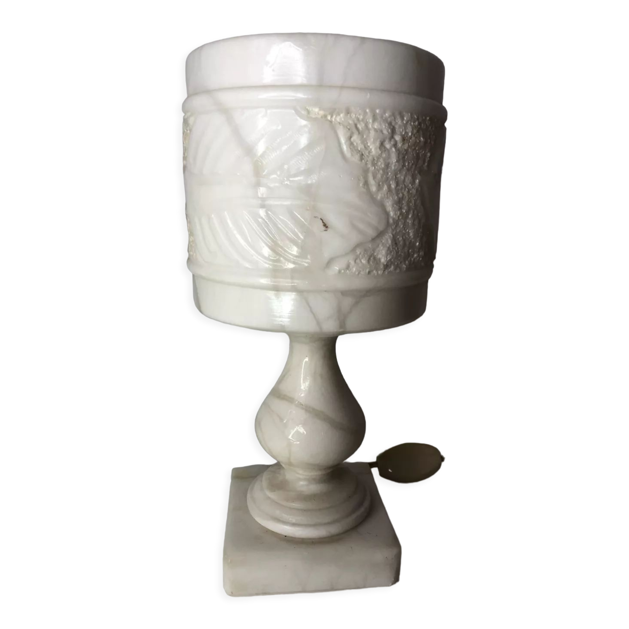 Alabaster bedside lamp
