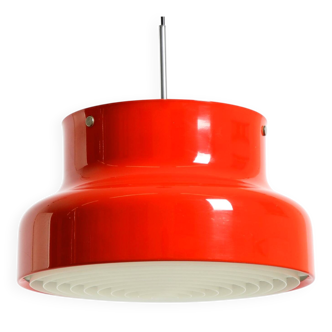 Large original 1960s red Bumling ceiling lamp by Anders Pehrson for Ateljé