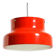 Large original 1960s red Bumling ceiling lamp by Anders Pehrson for Ateljé