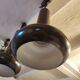 Lita pendant light, chocolate color, 1970