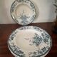 Set of 5 hollow plates Longwy art nouveau