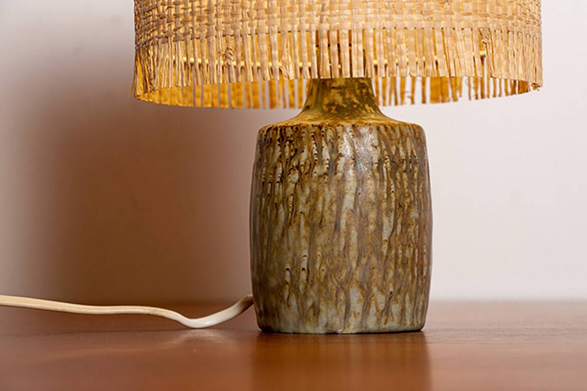 Swedish ceramic floor lamp from the “Rubus” series by Gunnar Nylund, 1960s