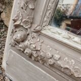 Large antique mirror/wooden frame