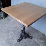 Bistro table(s) 60/60cm solid wood top pedestal table