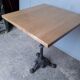 Bistro table(s) 60/60cm solid wood top pedestal table