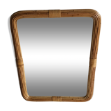 Mirror rectangle rattan 1960 61x81cm