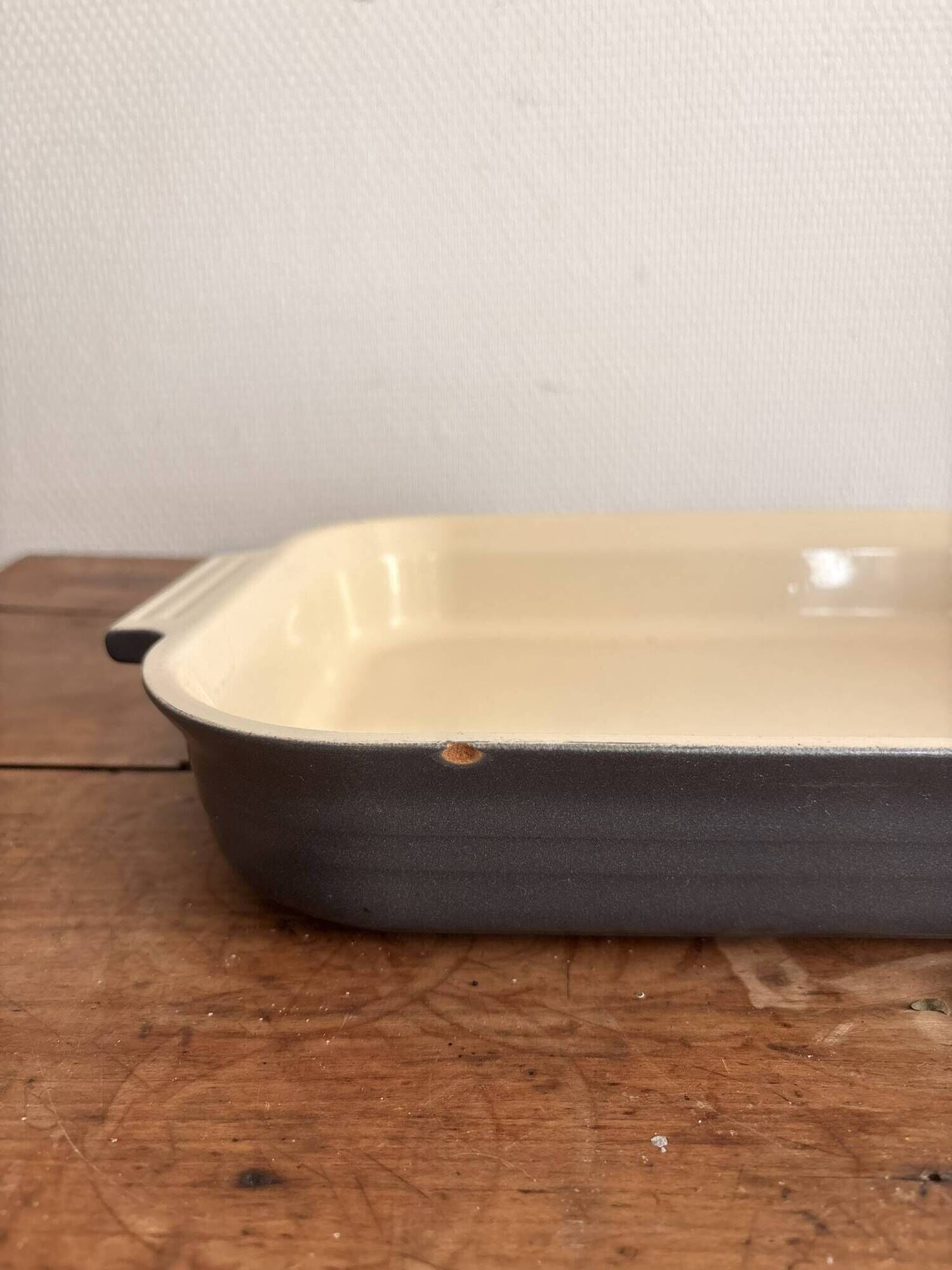 Le Creuset Grey Enamelled Cast Iron Rectangular Roasting Dish 32cm