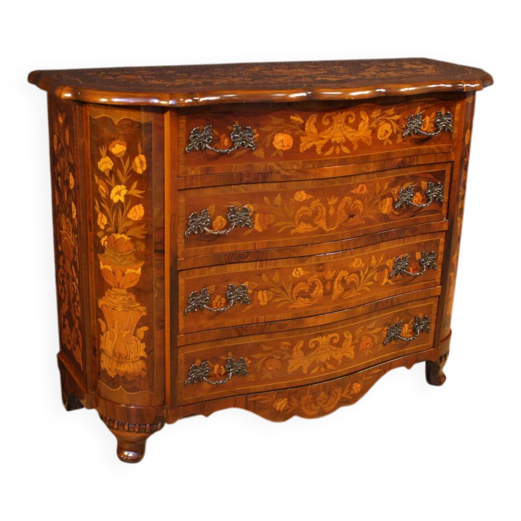 20th century Dutch inlaid commode