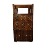 Coat rack cloakroom wood carved folk art