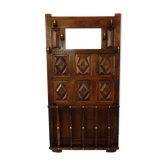 Coat rack cloakroom wood carved folk art