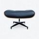 Black & Santos Herman Miller Original Eames Lounge Chair & Ottoman