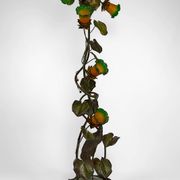 Japanese-style Heron floor lamp, Art Nouveau, France, circa 1900