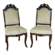 Louis-Philippe chairs carved in mahogany