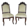 Louis-Philippe chairs carved in mahogany