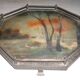 Art Deco hammered iron plateau or centrepiece table signed Germonde.