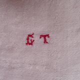 Set of 7 monogrammed napkins