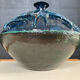 Vintage covered large pot in brutalist ceramic - Hungary