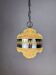 Kaiser Leuchten chandelier, frosted glass, Germany, 1960s