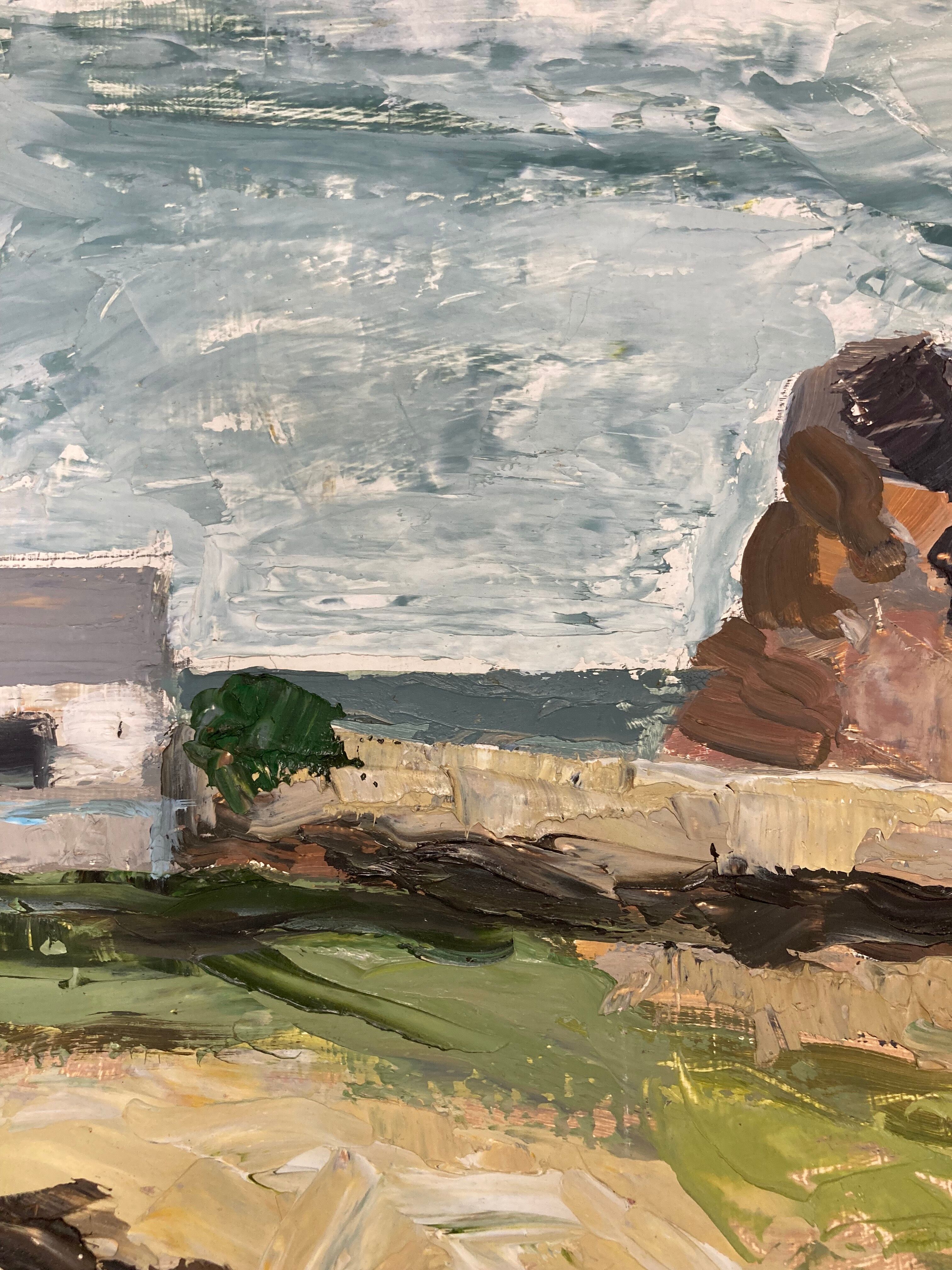 Vintage painting Brittany
