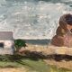 Vintage painting Brittany